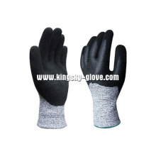 Gant à double tranchant en nitrile anti-coupure 13G Hppe Liner-5049